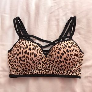 vs pink cheetah print bralette